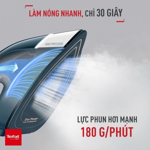Bàn Ủi 2 Trong 1, Kết Hợp Ủi Hơi Và Cầm Tay Tefal Duo Power JF4032E0