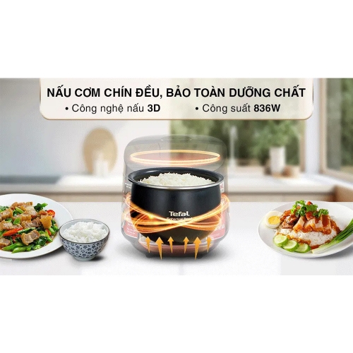 Nồi Cơm Điện Tử Tefal Easyrice Max RK737868 1.8L