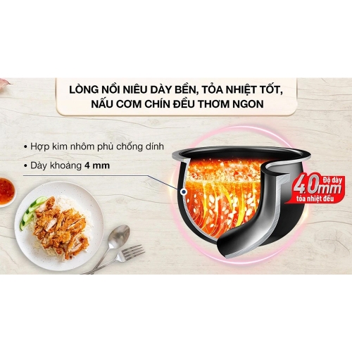 Nồi Cơm Điện Tử Tefal Easyrice Max RK737868 1.8L
