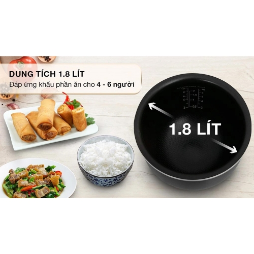 Nồi Cơm Điện Tử Tefal Easyrice Max RK737868 1.8L
