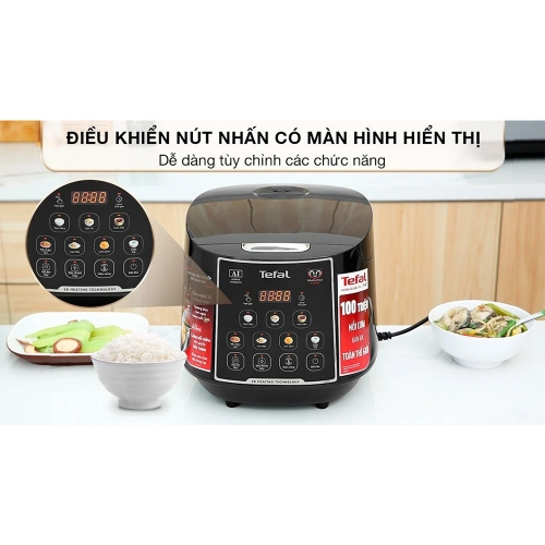 Nồi Cơm Điện Tử Tefal Easyrice Max RK737868 1.8L