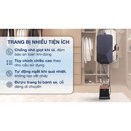 Bàn Ủi Hơi Nước Đứng Tefal Ixeo Power QT2020EO 1L