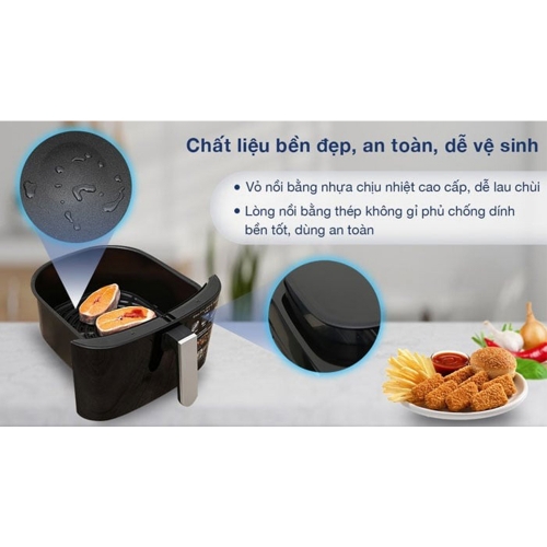 Nồi Chiên Không Dầu Tefal FW201815 6.5L Đen