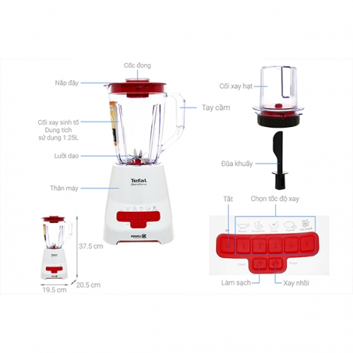 Máy Xay Sinh Tố Tefal BL477566 Đỏ