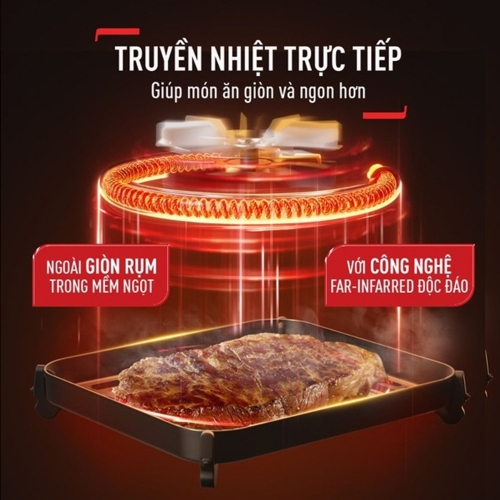 Nồi chiên không dầu Tefal Window EY821868 6L Điện tử