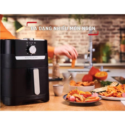 Nồi Chiên Không Dầu Tefal 2In1 Easy Fry & Grill Classis EY501815 4.2L