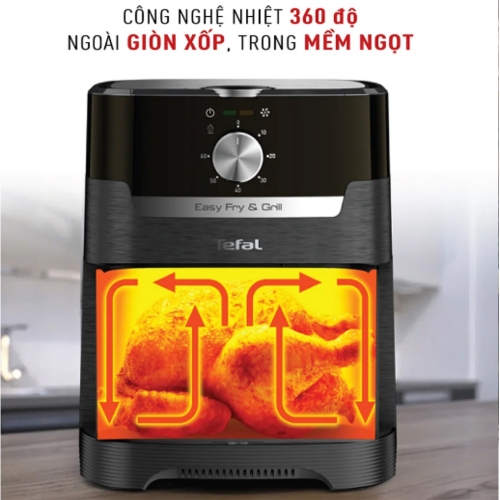 Nồi Chiên Không Dầu Tefal 2In1 Easy Fry & Grill Classis EY501815 4.2L