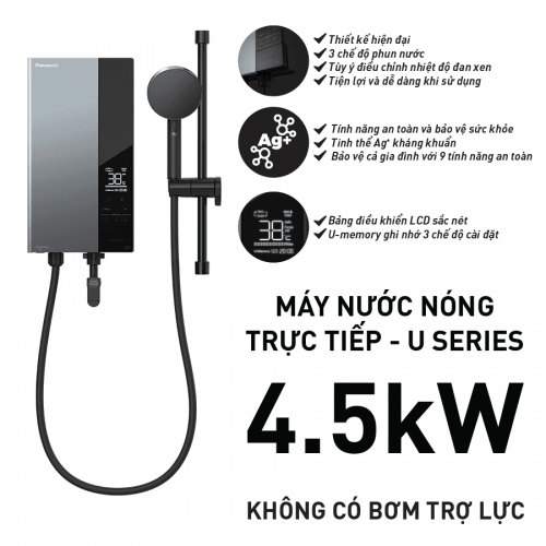 Máy nước nóng  DH-4UD1VZ không có bơm trợ lực