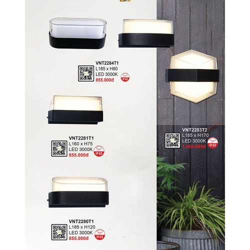 Đèn tường hiện đại VNT2280T1