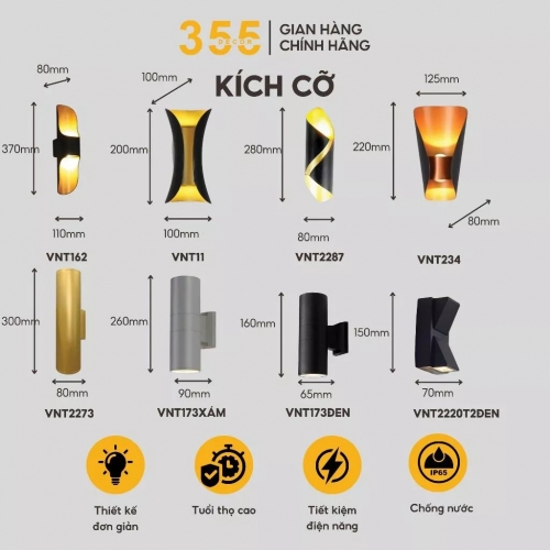 Đèn tường hiện đại VNT11