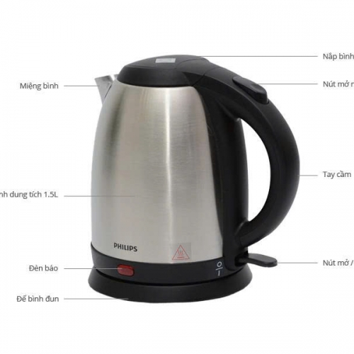 Bình siêu tốc Philips HD9306/03 1,5 lít