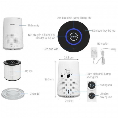 Máy lọc không khí Philips AC0850/20 20W