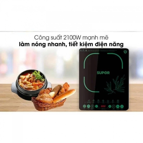  Bếp điện từ Supor SDHCB11TVN-GR-210 2.100W xánh lá/vàng