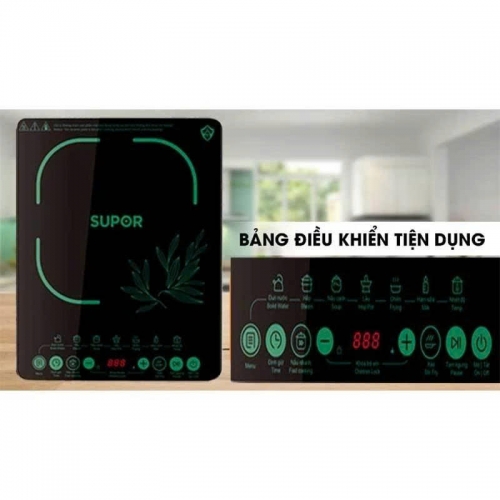  Bếp điện từ Supor SDHCB11TVN-GR-210 2.100W xánh lá/vàng