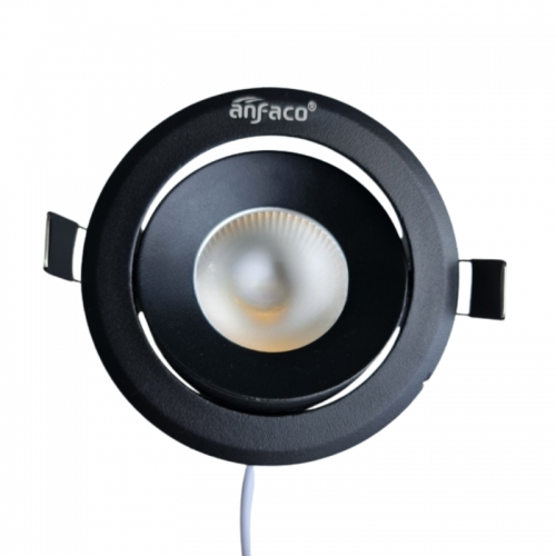 Đèn LED âm trần Anfaco vỏ đen AFC 618D 12W 3 chế độ