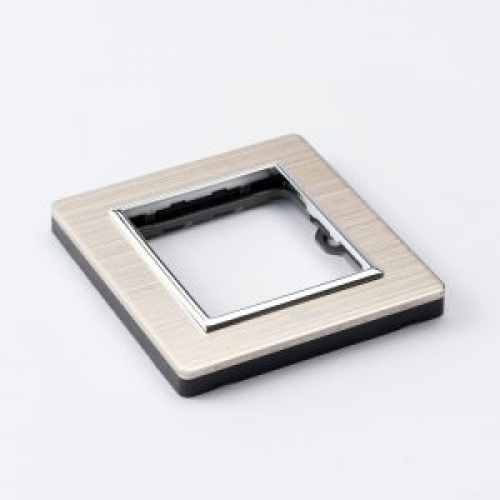 Bộ công tắc ba, 1 chiều vuông Series A78-K03A - Nhôm vàng