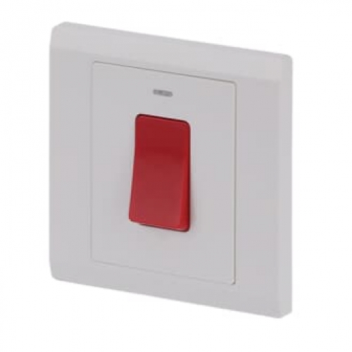 Công tắc 2 cực 45AX, có đèn báo Neon BL179 dòng Inora