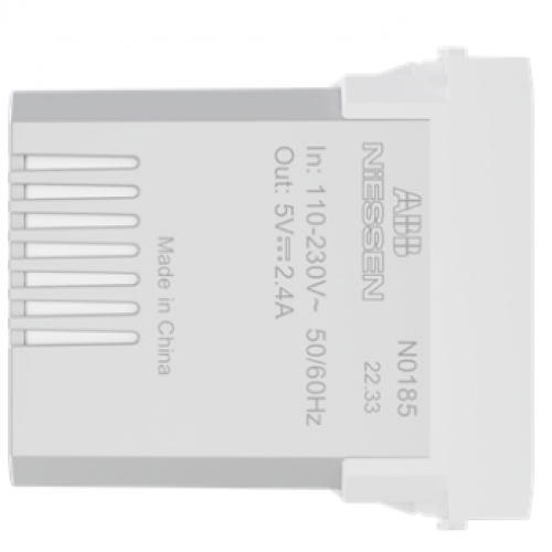 Ổ cắm sạc USB-A đơn, 2,4 A (max. 12 W) size 1M N0185 BL