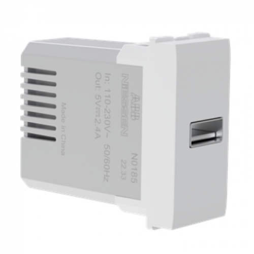 Ổ cắm sạc USB-A đơn, 2,4 A (max. 12 W) size 1M N0185 BL