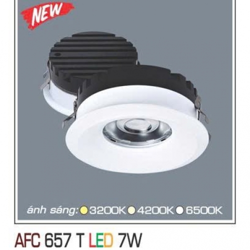 Đèn LED ầm trần cao cấp Anfaco vỏ trắng AFC 657T 7W