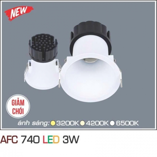 Đèn âm trần Anfaco Led AFC 740-9W giảm chói