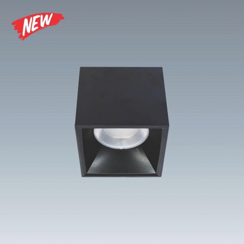 Đèn LED vuông ốp nổi Anfaco AFC 632D 10W IP65 vỏ đen