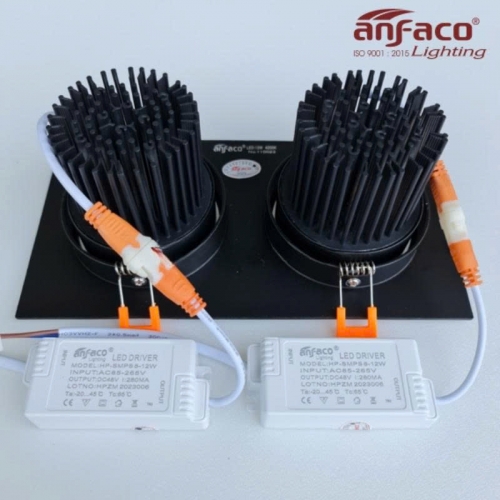 Đèn LED âm trần Anfaco AFC 767D/2-12W