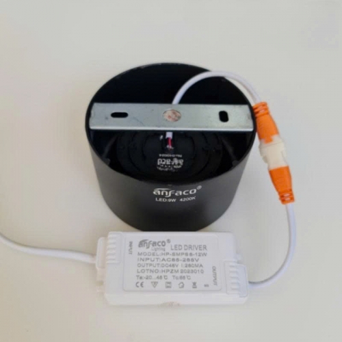 Đèn LED downlight nổi Anfaco AFC 651D 9W vỏ đen