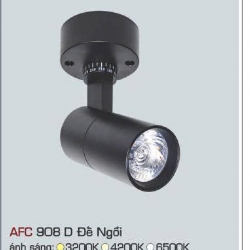 Đèn LED tiêu điểm Anfaco AFC 908D 9W đế ngồi, thân đen