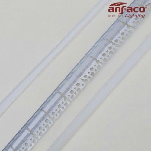 Thanh nhôm LED định hình uốn cong âm viền Anfaco B15-1D