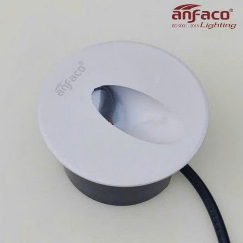Đèn LED Anfaco âm tường 020T 2W vỏ trắng