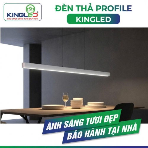 Đèn thả profile 36W, chip Samsung, vỏ trắng DTP-36SS-118-T/V/TT-T