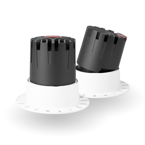 Đèn led âm trần chiếu rọi ZIRCON 12W, chip Samsung, choá đen/chóa trắng, không viền mặt DA-DLRS-12SS-T85-T/V/TT-KV