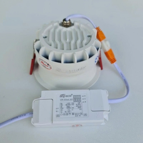 Đèn âm trần cao cấp Anfaco AFC 744T - 10W chóa đen đổi màu