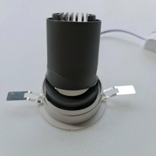 Đèn âm trần cao cấp Anfaco AFC 749D - 10W Chóa đen, 3 chế độ