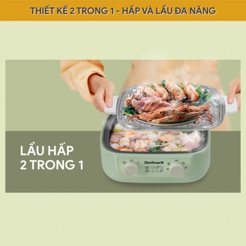 Nồi lẩu hấp điện đa năng BlueStone MPB-7235