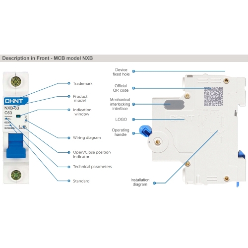 Cầu dao tự động MCB NXB-63 1P C25 6kA
