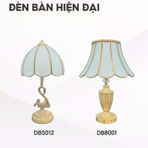 Đèn Bàn DB5012 355 Decor Lighting Bóng E27 Thân Đồng (chưa gồm bóng)