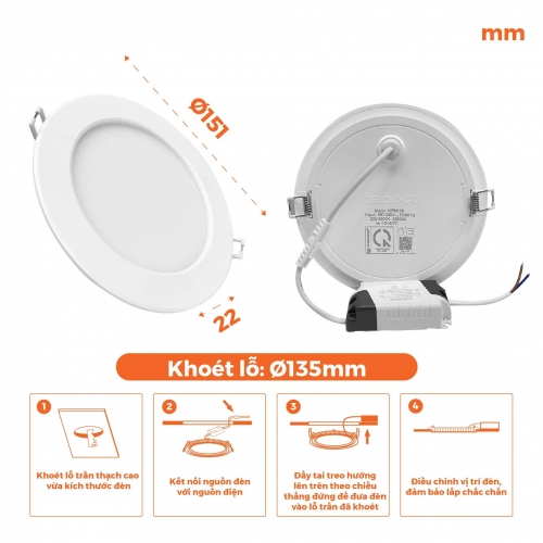 Đèn Slim Panel Nanoco - Mira series NPM123