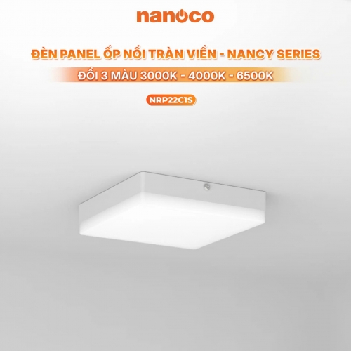 Đèn LED Panel ốp trần nổi vuông Nanoco - Nancy series NRP22C1S