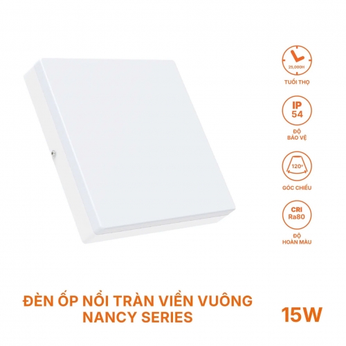 Đèn LED Panel ốp trần nổi vuông Nanoco - Nancy series NRP1561S