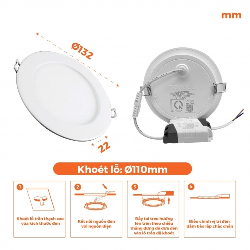 Đèn Slim Panel Nanoco - Mira series NPM093