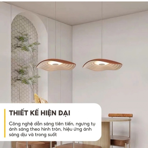 Đèn Thả Hiện Đại THD82 355 Decor Lighting LED 3 Chế Độ Trang Trí Nhà Phòng Khách Thiết Kế Hiện Đại Màu Đỏ