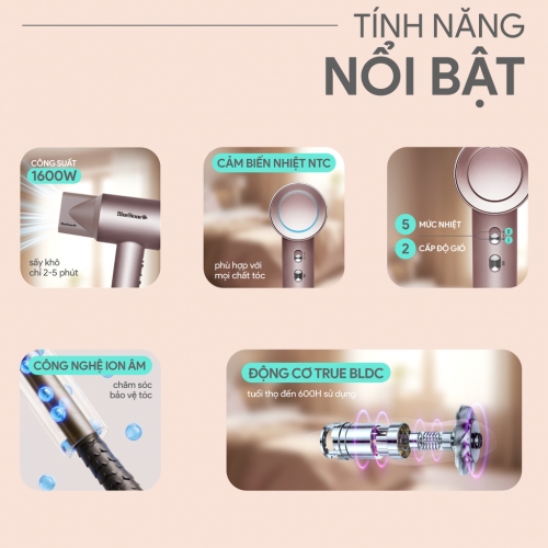 Máy sấy tóc BlueStone HDB-1965